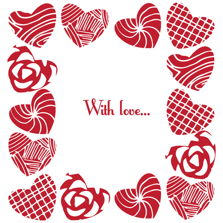 Two-tone background image using Doodle textureのイラスト素材