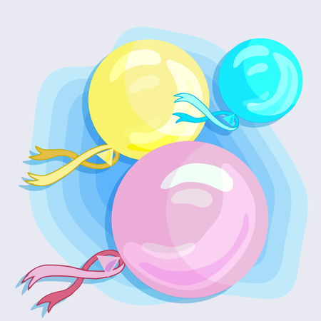 Joyful picture for decorating childrens partiesのイラスト素材