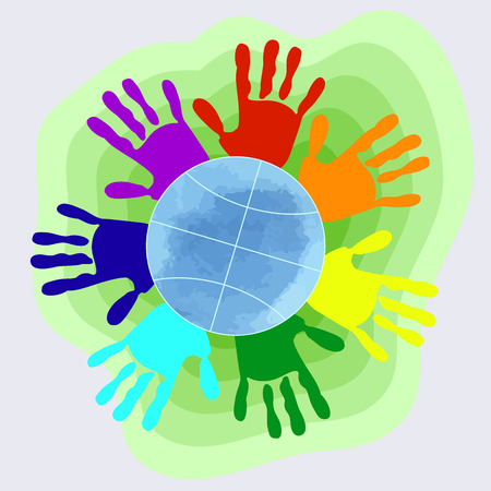 Joyful picture for decorating childrens partiesのイラスト素材