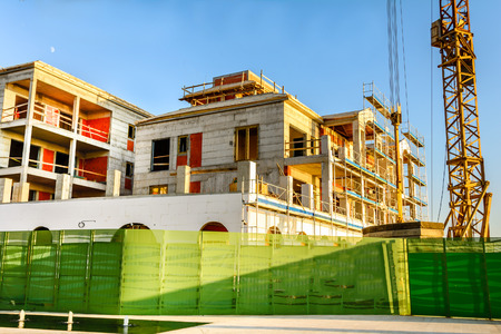 Construction site of the Buildingの写真素材