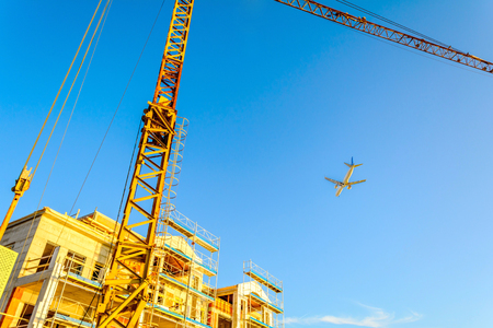 Construction site of the Buildingの写真素材