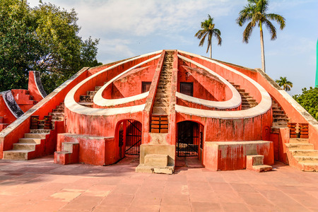 The Jantar Mantar in New Delhi Indiaの写真素材