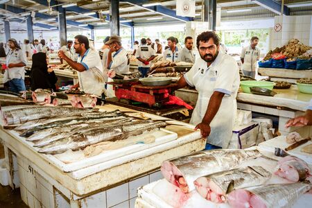 Dubai fish market in Deira, United Emirates