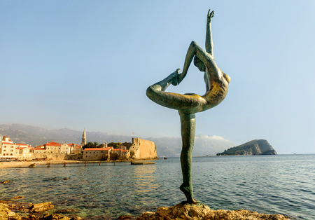 The old town of Budva, Montenegroの写真素材