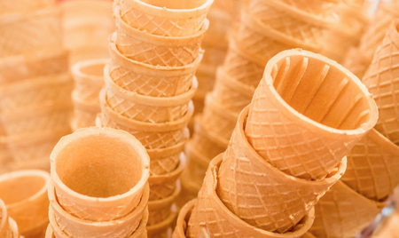 Ice cream conesの写真素材