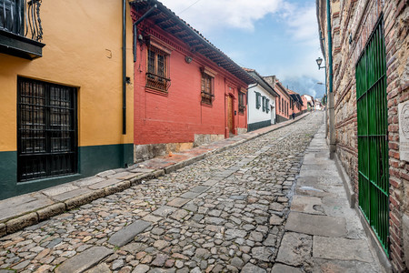 La Candelaria Bogota, Colombiaの写真素材