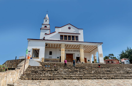 Monserrate Church in Bogota, Colombiaのeditorial素材