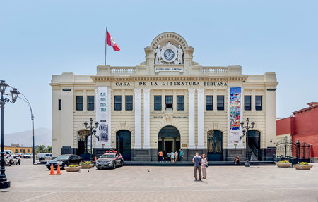 Casa de la Literatura Building in Lima, Colombiaのeditorial素材
