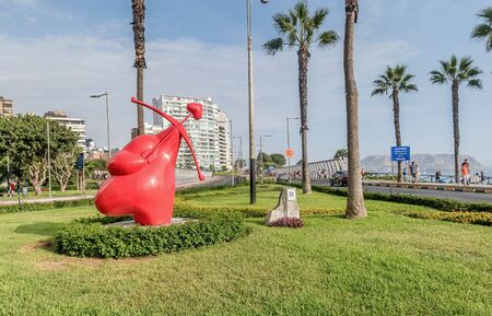 El Parque del Amor, Lovers Park, Miraflores, Lima, Peruのeditorial素材