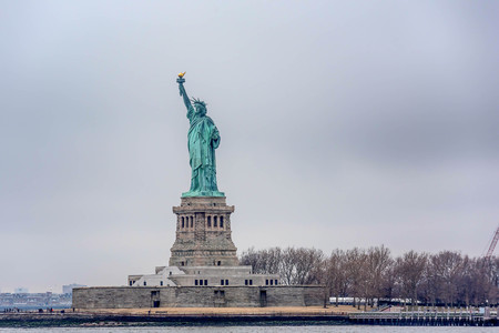 Statue of Liberty from the ferry boat, New York City