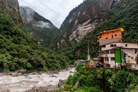Village Macchupiccu Pueblo in Peruのeditorial素材
