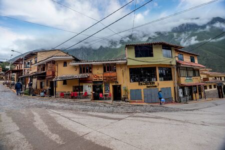 Ollantaytambo, Peru- March 16, 2017:Village  Ollantaytambo, Peruのeditorial素材