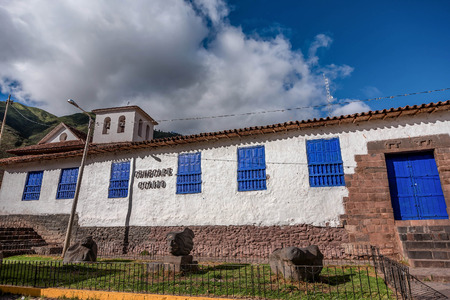 San Pedro Apostol Church in Andahuaylillas, Cuscoの写真素材