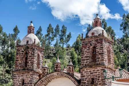 San Pedro Apostol Church in Andahuaylillas, Cuscoの写真素材