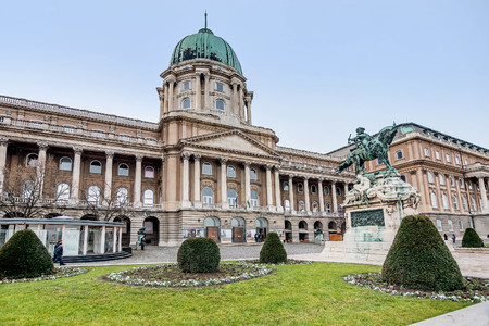 Budapest, Hungary- January 9, 2018: The Hungarian National Gallery at Buda Castle, Budapest, Hungaryのeditorial素材