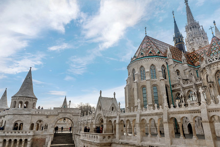 Fisherman Bastion in Budapest, Hungaryのeditorial素材