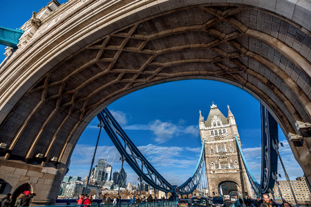 London, UK- January 10, 2018:View of Tower Bridge in London, United Kingdomのeditorial素材