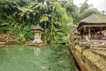 Tirta Empul Temple in Bali, Indonesiaの写真素材