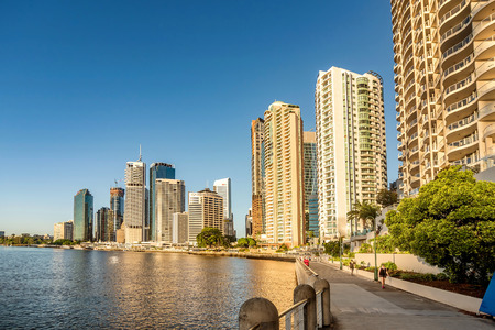 View of Brisbane over the river, Australiaのeditorial素材