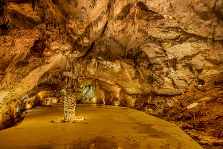 Cetinje, Montenegro- November 18, 2018: Lipa Cave ( Lipska pecina) in Cetinje, Montenegroのeditorial素材