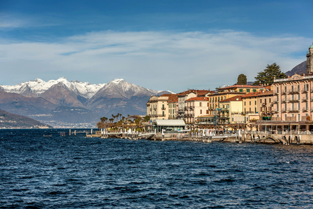 Bellagio, Italy- January 18, 2019:View of Bellagio town, Italyの写真素材