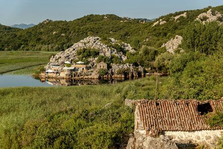 Beautiful view of National park Skadar lake and Rijeka Crnojevica, Montenegroの写真素材