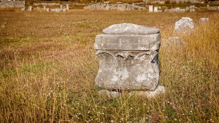 Archeological site of Roman and Byzantine city called Duklja near Podgorica, Montenegroの写真素材