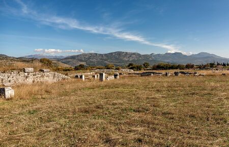 Archeological site of Roman and Byzantine city called Duklja near Podgorica, Montenegroの写真素材