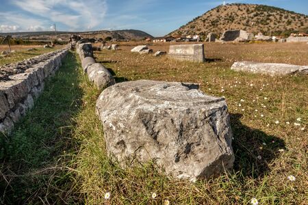Archeological site of Roman and Byzantine city called Duklja near Podgorica, Montenegroの写真素材