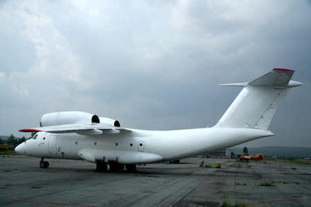 AN-74 aircraft at the airfield