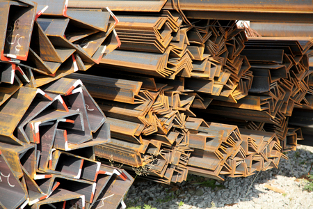 steel construction for the outdoor warehouseの写真素材