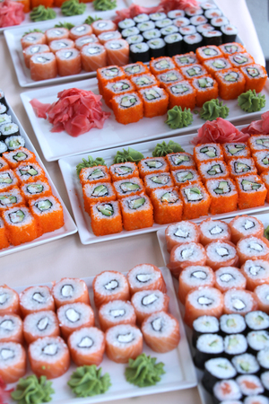 large sushi setsの写真素材