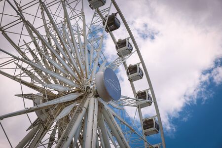 CAPE TOWN, SOUTH AFRICA - NOVEMBER, 2018: Big ferris wheel at Waterfront in Cape Townのeditorial素材