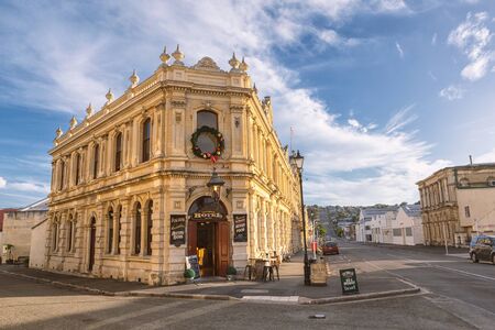 OAMARU, NEW ZEALAND - DECEMBER, 2017: Street of Oamaru, beautiful town on eastern coast of South...