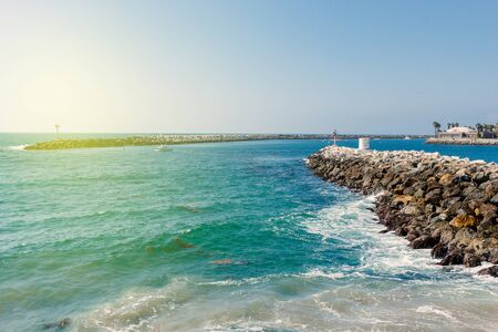 Redondo beach ocean view on a sunny day in Los Angeles, California
