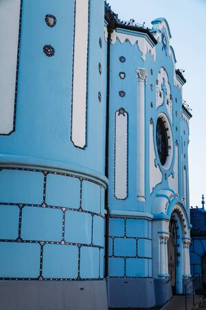 Church of Saint Elizabeth Hungarian also called Blue Church, Bratislava, Slovakiaの写真素材