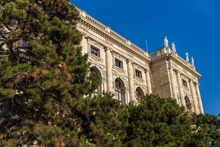 VIENNA, AUSTRIA - OCTOBER, 2019: Old historical building of Natural History Museum in Vienna, Austriaのeditorial素材