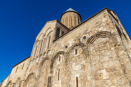 Famous Alaverdi monastery in Kakheti region in Georgiaの写真素材