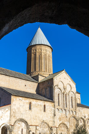 Famous Alaverdi monastery in Kakheti region in Georgiaの写真素材
