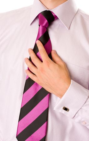 necktie and suit close upの写真素材