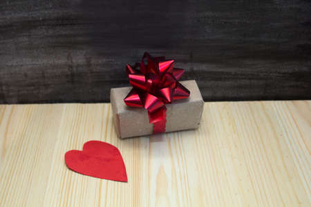 boxes with gifts on a black background,the concept of Valentine's day, anniversary, romantic giftの写真素材