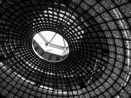 QR codes in the pavilion  Zaryadye in Moscowのeditorial素材