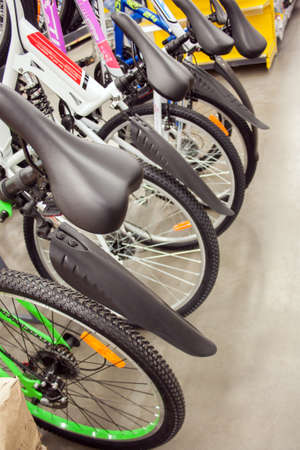 bikes in a Mallの写真素材