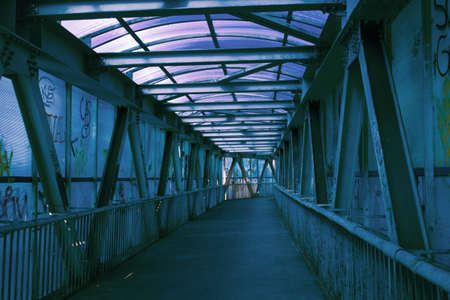 design of a ground pedestrian crossing from the insideの写真素材