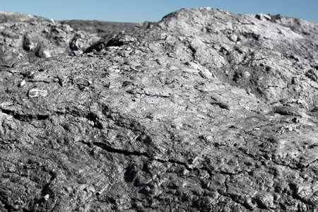 waste of the processing of oil shale - shale sand shot close up and looks like on the surface of the moon.の写真素材