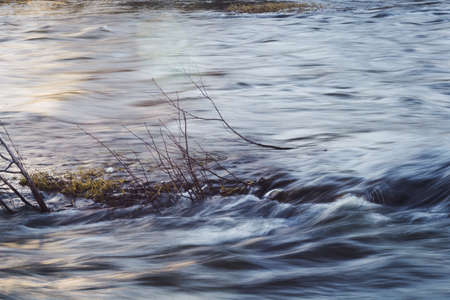 mountain river shot with long exposureのeditorial素材