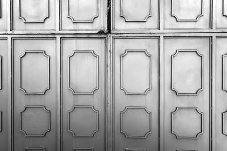 gray silver metallic fence texture with square pattern