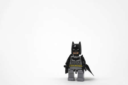Saint Petersburg, Russia, 4 May 2020 - Little Batman toyのeditorial素材