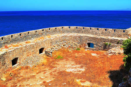 the island of Spinalonga  leper colony, the fortress pirate Barbaros