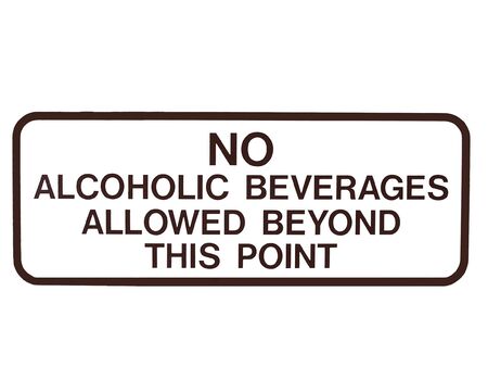 No Alcohol signの写真素材